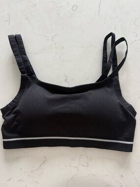 Gymshark Black Double-Strap Comfort Bralette